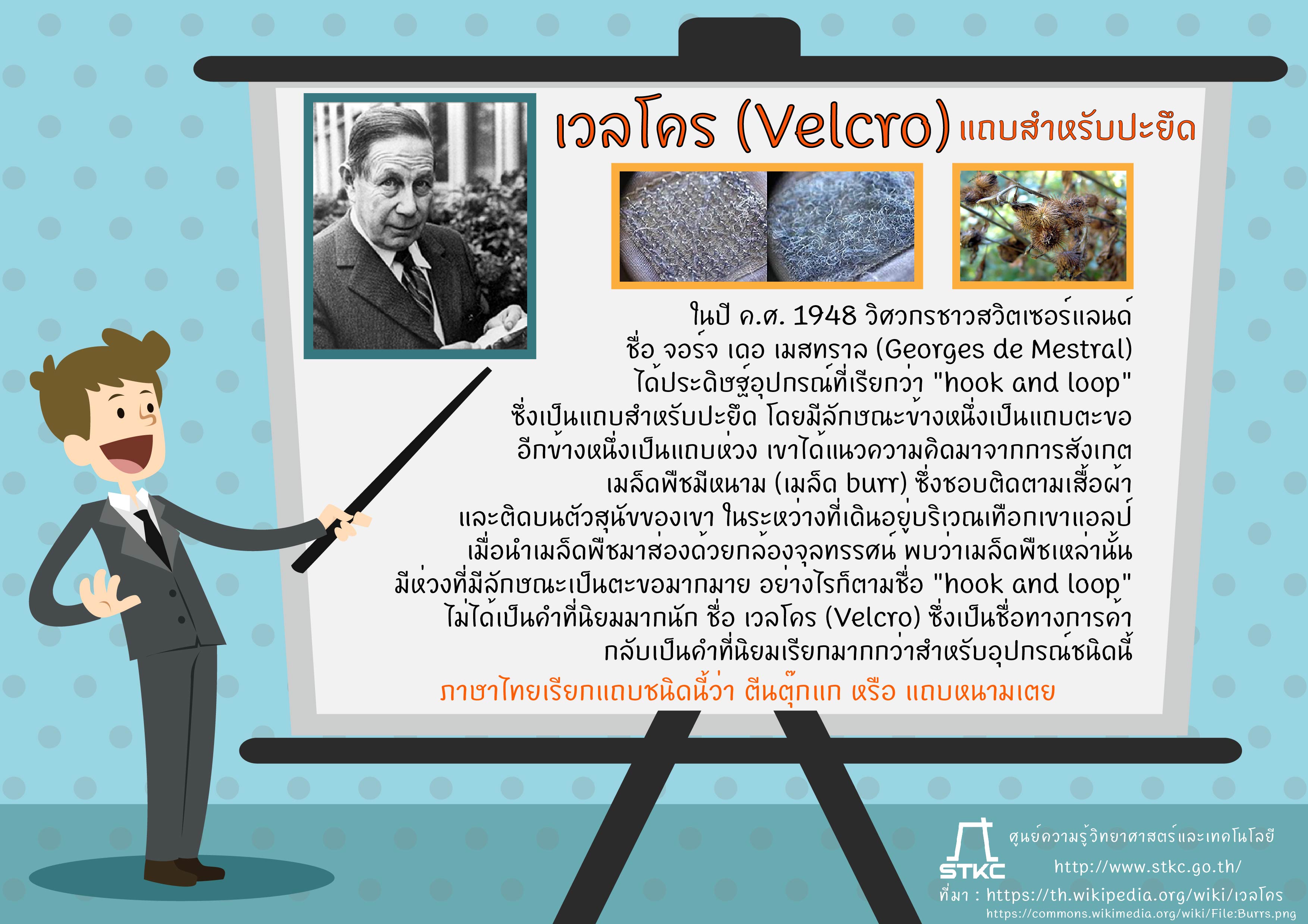 เวลโคร (Velcro) แถบสำหรับปะยึด