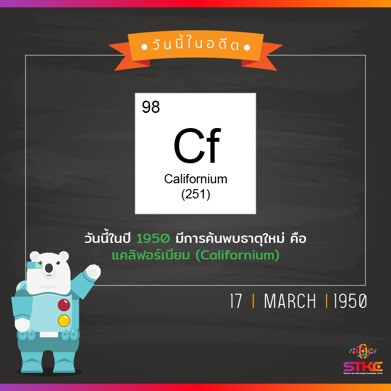 [วันนี้ในอดีต] ค้นพบธาตุแคลิฟอร์เนียม (Californium)