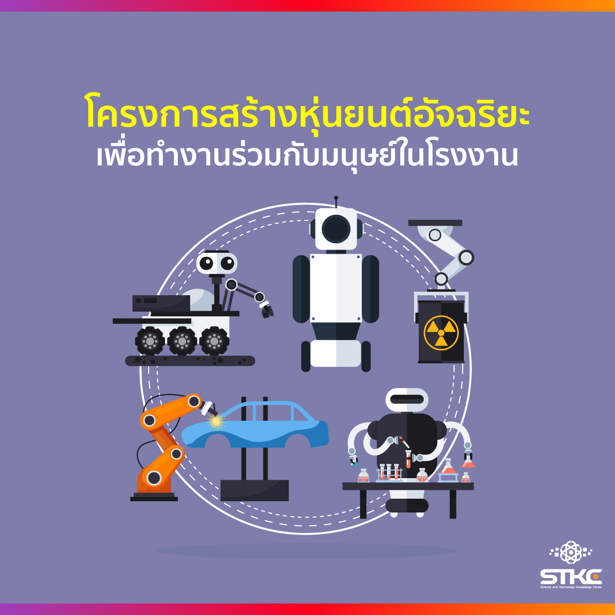 โครงการสร้างหุ่นยนต์อัจฉริยะ เพื่อทำงานร่วมกับมนุษย์ในโรงงาน