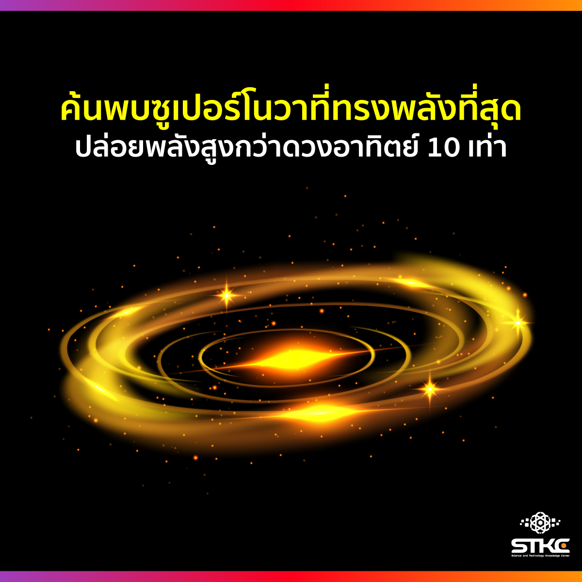 ค้นพบซูเปอร์โนวาที่ทรงพลังที่สุด ปล่อยพลังสูงกว่าดวงอาทิตย์ 10 เท่า