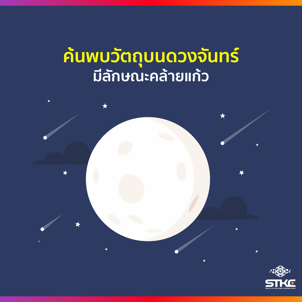 ค้นพบวัตถุบนดวงจันทร์ มีลักษณะคล้ายแก้ว