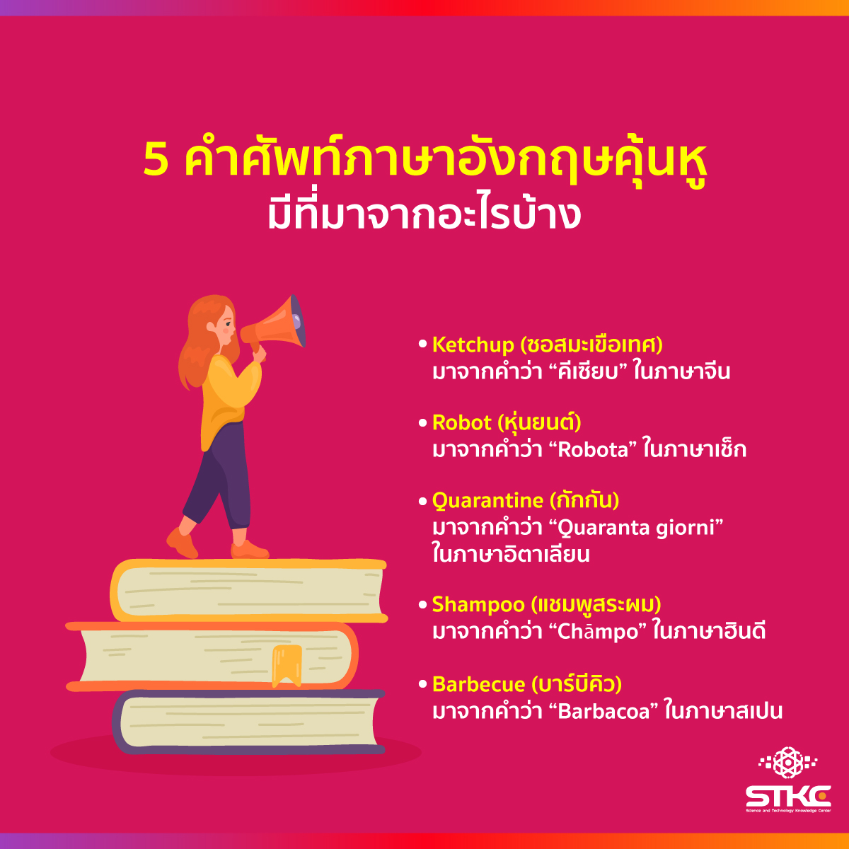 5 คำศัพท์ภาษาอังกฤษคุ้นหูมีที่มาจากอะไรบ้าง