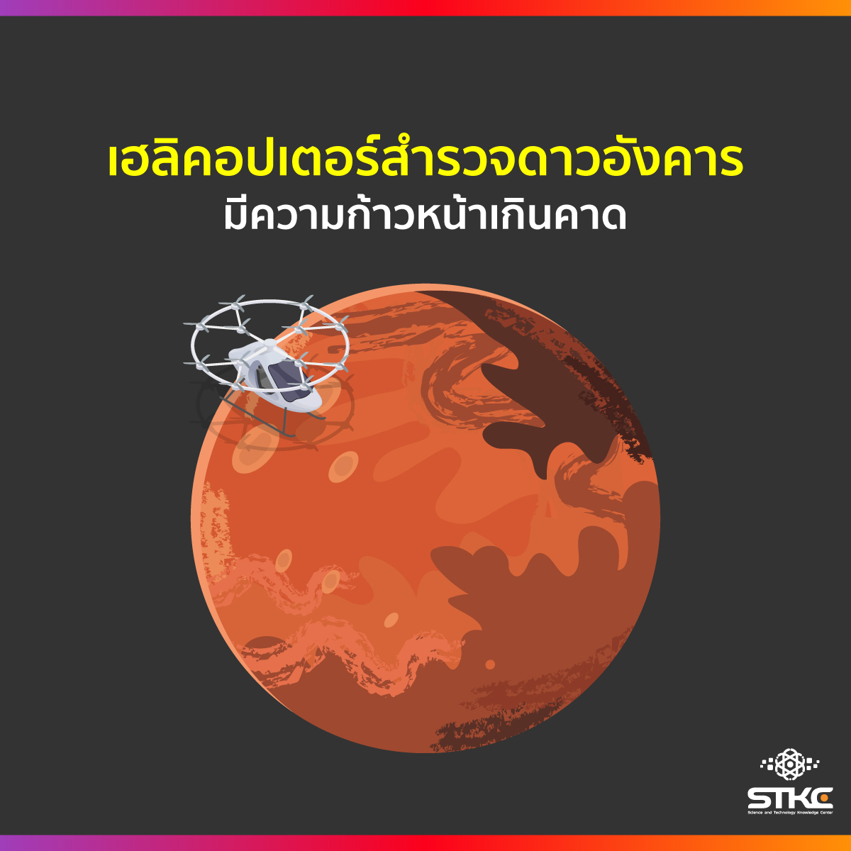 เฮลิคอปเตอร์สำรวจดาวอังคารมีความก้าวหน้าเกินคาด