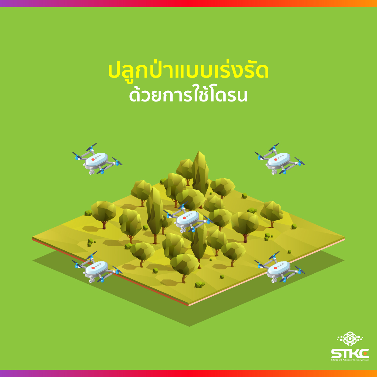 ปลูกป่าแบบเร่งรัดด้วยการใช้โดรน