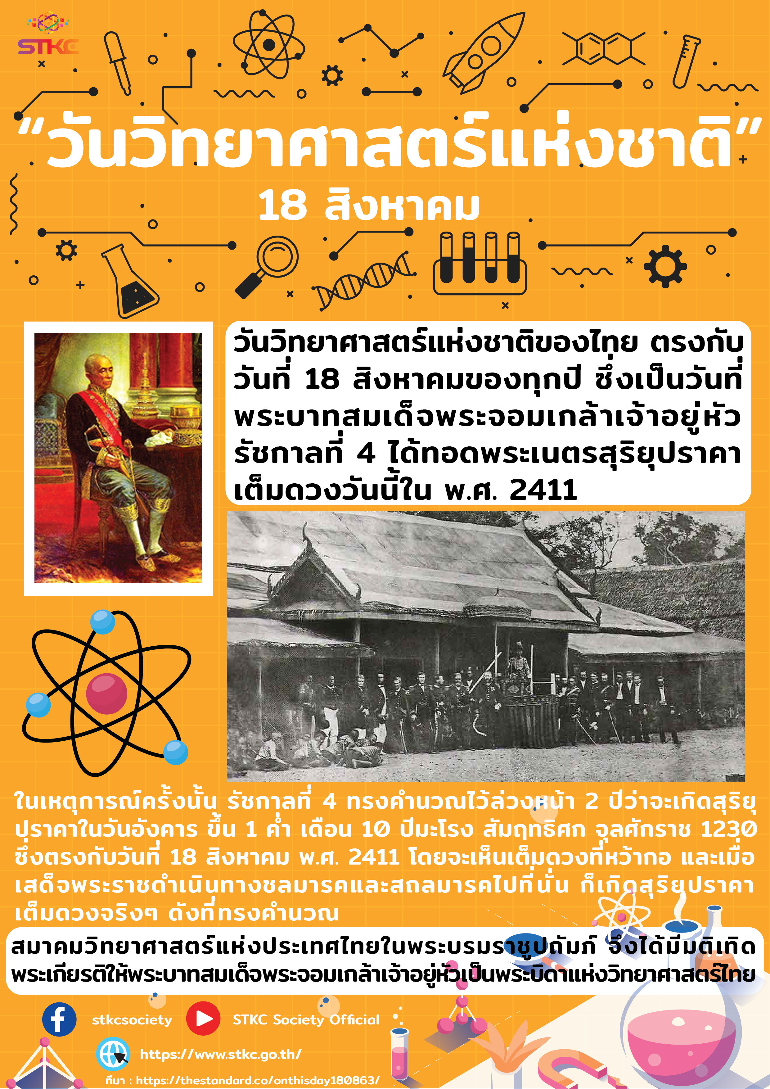 18 สิงหาคม วันวิทยาศาสตร์แห่งชาติ