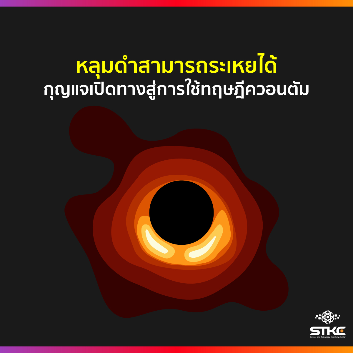 หลุมดำสามารถระเหยได้ กุญแจเปิดทางสู่การใช้ทฤษฎีควอนตัม