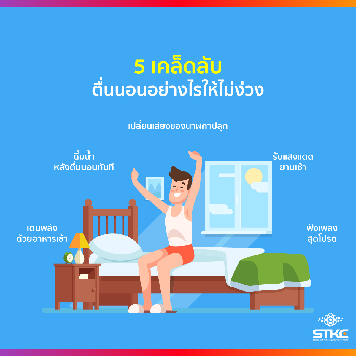 5 เคล็ดลับ ตื่นนอนอย่างไรให้ไม่ง่วง
