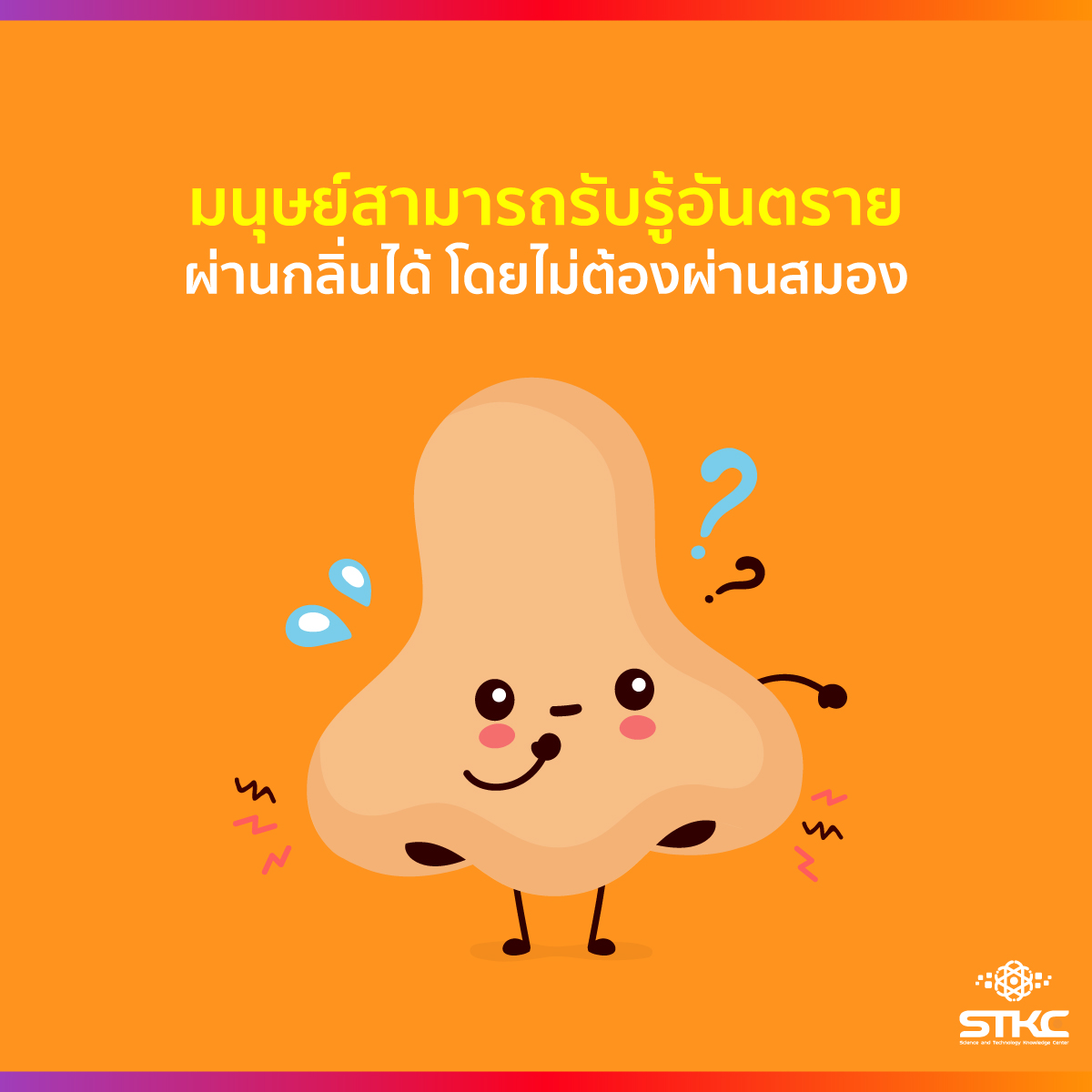 มนุษย์สามารถรับรู้อันตรายผ่านกลิ่นได้ โดยไม่ต้องผ่านสมอง