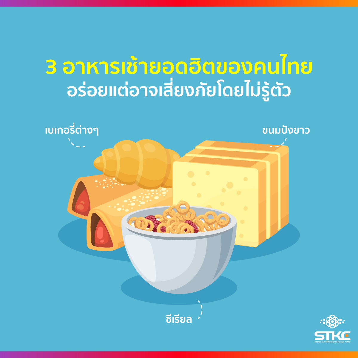 3 อาหารเช้ายอดฮิตของคนไทย อร่อยแต่อาจเสี่ยงภัยโดยไม่รู้ตัว