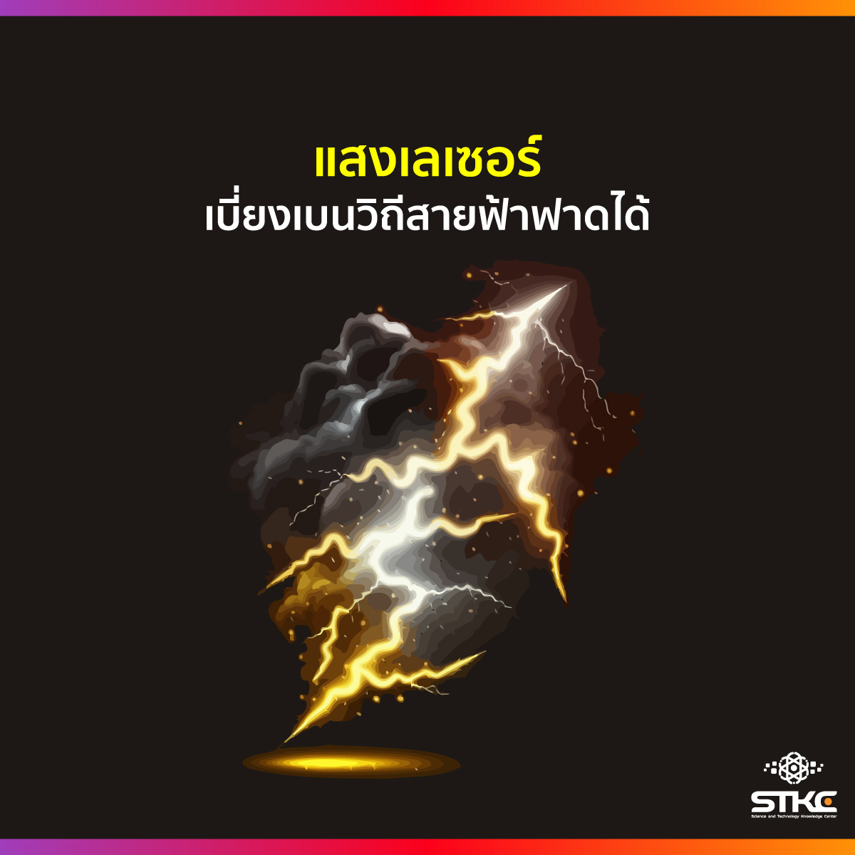 แสงเลเซอร์ เบี่ยงเบนวิถีสายฟ้าฟาดได้