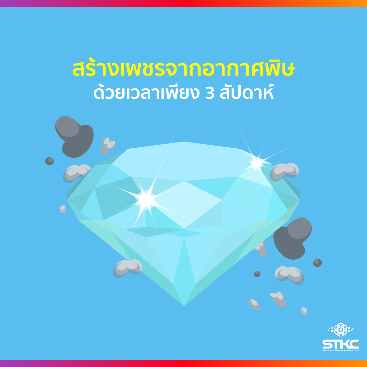 สร้างเพชรจากอากาศพิษด้วยเวลาเพียง 3 สัปดาห์