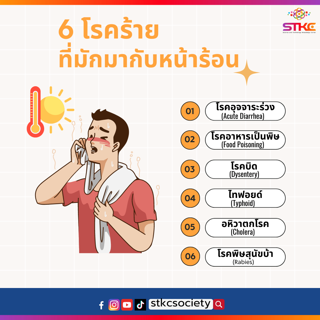 6 โรคร้าย ที่มักมากับหน้าร้อน