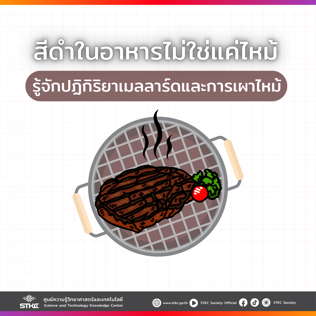 เคมีอธิบายอาหารไหม้มีสีดำ