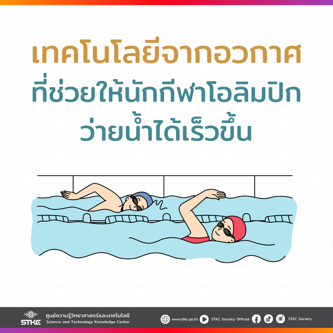 เทคโนโลยีจากอวกาศ ที่ช่วยให้นักกีฬาโอลิมปิกว่ายน้ำได้เร็วขึ้น
