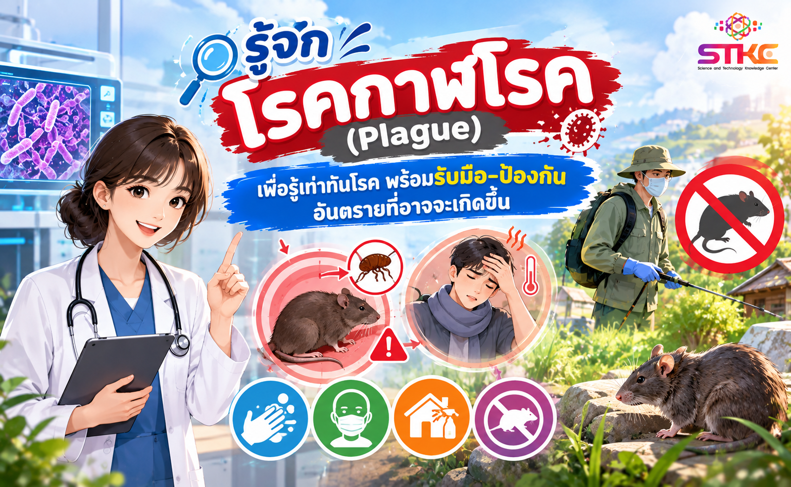รู้จัก “โรคกาฬโรค” (Plague)  เพื่อรู้เท่าทันโรค พร้อมรับมือ-ป้องกันอันตรายที่อาจจะเกิดขึ้น